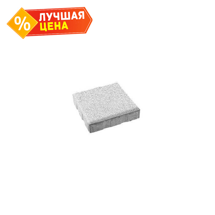 Плитка тротуарная Квадрум Б.5.К.6 гранит белый 500x500x60 мм